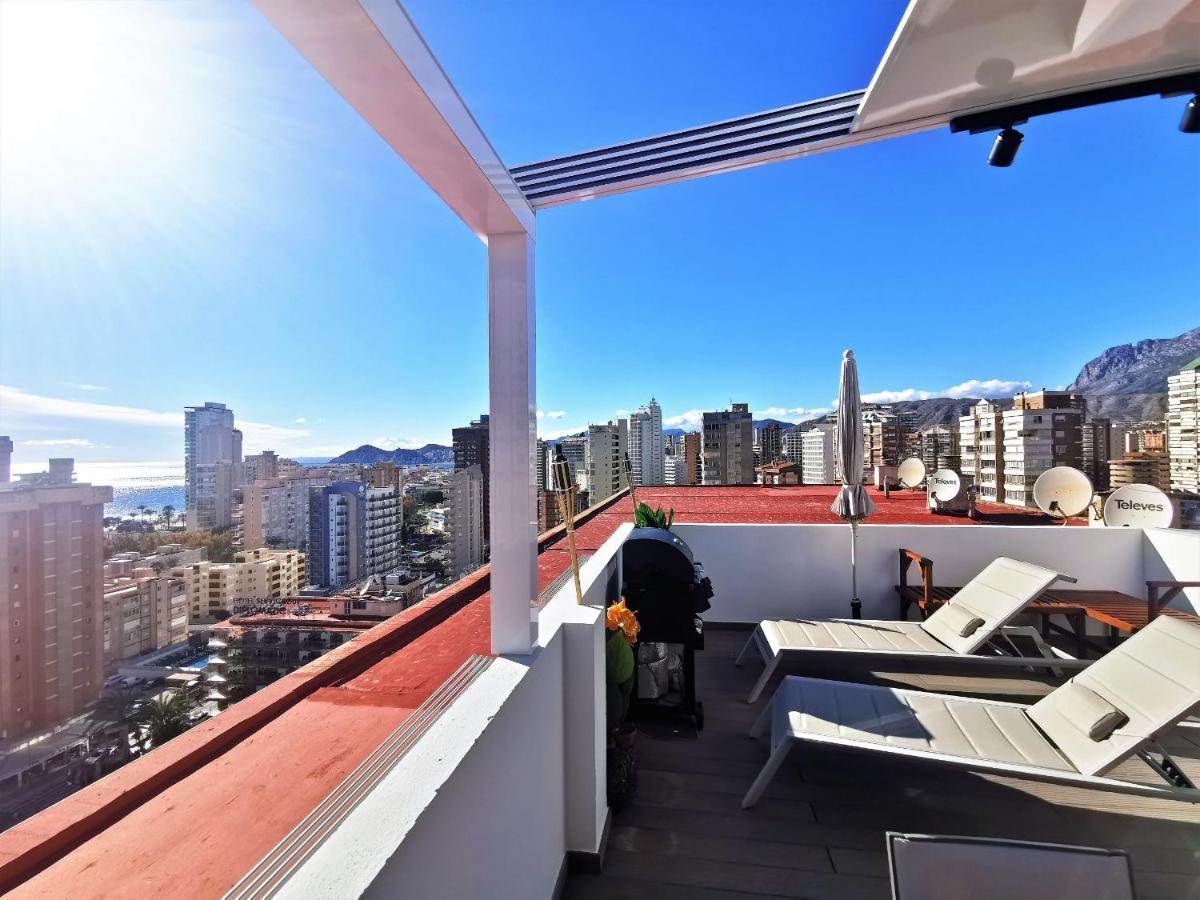Penthouse Cervantes Sea View Benidorm Buitenkant foto